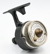 Scarce Illingworth No.4, Mk2 salmon threadline reel, alloy casing, LHW, manual line pick up, working