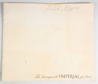 AUTOMOBILES: Chrysler Corporation The New Imperial 1964. A very large impressive 12-page brochure