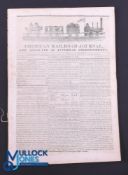 UNITED STATES - AMERICAN RAILROAD JOURNAL - NOVEMBER 2ND 1833 - early 16 page weekly railway