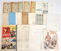 ASSORTED EPHEMERA – large quantity of interesting manuscripts and printed material, some early