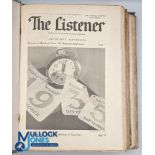 POLITICS - THE LISTENER JAN-JUNE 1935 - BOUND VOLUME published by the BBC containing articles on the