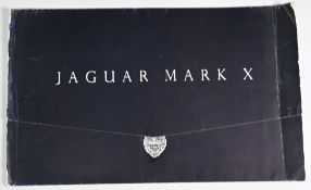 AUTOMOBILES: Jaguar Mark X 1962. Large attractive 3-fold brochure, illustrating and detailing with