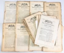 ACTS OF PARLIAMENT AND LONDON GAZETTES 18TH AND 19TH CENTURY – mixed selection, worth inspecting (4x