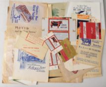 HOME FRONT PRINTED PACKAGING COLLECTION - World War II period. A lot of 50 assorted printing