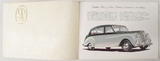 AUSTIN PRINCESS 1949, 4 page brochure, has 4 illustrations of this car with details and