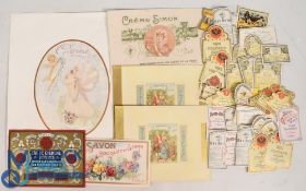 PERFUME AND EAU DE COLOGNE ART-NOUVEAU AND ART-DECO BOTTLE LABELS c1890s-1930s. Most beautiful