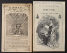 CRAMER PIANOS 1880 - 8 page catalogue illustrating their premises and 3 models of their pianos