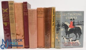 9X PERIOD HARDBACK HUNTING BOOKS - Best Hunting Stories 1954 John Welcome and Vincent Orchard, The