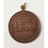 RAILWAYS: MEDALLION COMMEMORATING THE 3,000th LOCOMOTIVE Built Crew Works that Jubilee Year 1887.