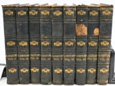 MILITARY SELECTION – Hutchinson’s Great War 9 Vols (some labels missing off spines), The War