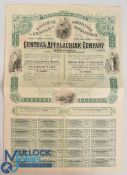 UNITED STATES THE CENTRAL APPALACHIAN RAIL ROAD COMPANY LTD, Kentucky. Bearer Certificate for 500