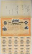 CREDITO HIPOTECARIO DE BOLIVIA – 10% Loan, La Paz 19- Bearer Bond for 1,000 Bolivianos. A very