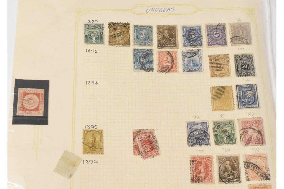 POSTAL HISTORY: URUGUAY - collection of 40 Postage Stamps 1860s-90s, including one early - Image 2 of 3