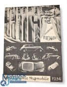 HUPMOBILE SILVER ANNIVERSARY BROCHURE 1908-1933, 10 page fold out brochure illustrating 12 models of