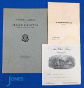 1937 AMERICAN PRESIDENTIAL COLLECTABLES - The Inaugural Address of Franklin Delano Roosevelt,