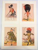 MAJOR SECCOMBE PRINTS PUBLISHED 1876 – printed in colours by Bronheim, mounted ready to frame