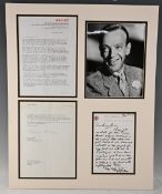 FRED ASTAIRE DISPLAY - AUTOGRAPH LETTER SIGNED - Royal Hibernian Hotel Dublin December 15 [1976]