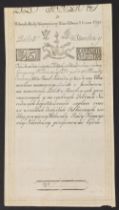 EARLY KINGDOM OF POLAND GOVERNMENT TREASURY LOAN OF 5% INTEREST - Bearer bond that also doubled as a