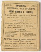 RAILWAYS: BRADSHAW’S 1860s. 132 page publication with 4 plates, extensively detailing places to