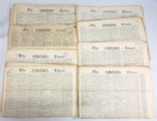 NEWSPAPER – THE TIMES 1820, 1830 AND 1890s – THE SUNDAY TIMES – JANUARY TO DECEMBER 1831 – many