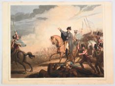 WATERLOO – DUKE OF WELLINGTON – AQUATINT depicting Wellington on horseback, dated June 20 1819,