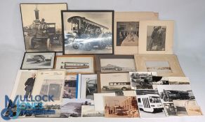 GOOD COLLECTION OF TRANSPORT RELATED PHOTOGRAPHS, buses, trams, coaches, ships, traction engines,