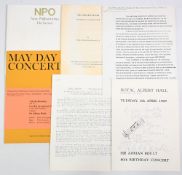 YEHUDI MENUHIN AUTOGRAPH and EPHEMERA (6) – to include a Menuhin Signed Sir Adrian Boult 80th