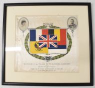 SOUVENIR OF THE CLARA BUTT-RUMFORD CONCERT - ROYAL ALBERT HALL May 13th 1915. Beautifully printed on