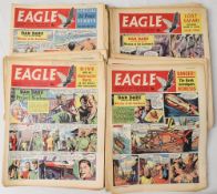 “EAGLE” COMICS COLLECTION - 52 different issues dated 1960/61. Each issue has 20 pages featuring Dan