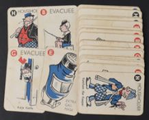 “VACUATION” (EVACUATION OF CHILDREN WW II) scarce and unusual Wartime Children Card Game c1939-40.