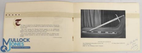 SWORD OF HONOUR PRESENTED TO GENERAL DWIGHT D EISENHOWER by The Corporation of London