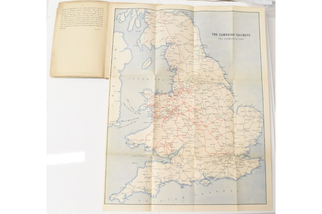 RAILWAYS: HANDBOOK OF SCENERY ACCESSIBLE FROM THE CAMBRIAN RAILWAYS 1884. A 95 page publication with - Image 1 of 2