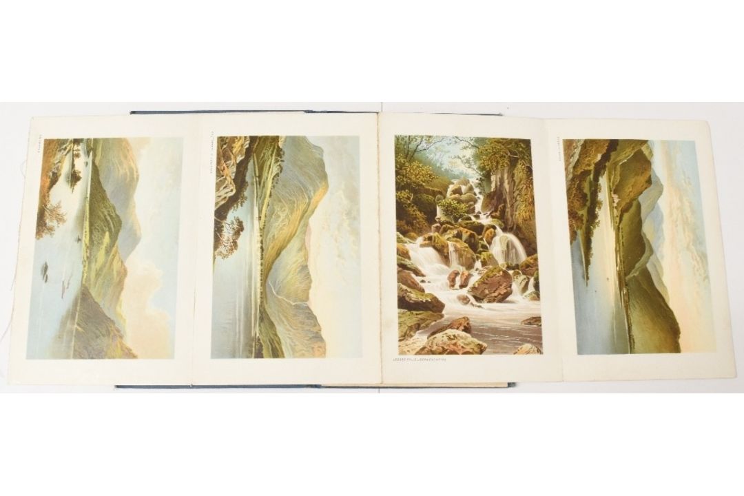 CROMO-LITHO VIEW BOOKS: Views of the English Lakes, published by T Nelson 1890s. Has 12 most - Image 2 of 2
