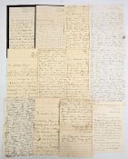 19TH CENTURY ASSORTED LETTERS – features handwritten examples, some from Sea Point, South