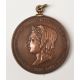 RAILWAYS: MEDALLION COMMEMORATING THE 3,000th LOCOMOTIVE Built Crew Works that Jubilee Year 1887. - Image 2 of 2