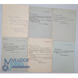 AUTOGRAPH: OCTAVE MIRBEAUX, FRENCH AUTHOR. Group of five autograph letters signed various