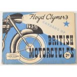 MOTOR CYCLES: FLOYD CLYMER'S CATALOGUE of British Motor Cycles. Booklet dated 1951, an extensive 157