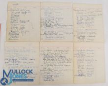 FOLDER OF SIGNATURES OF PEOPLE OF HISTORICAL IMPORTANCE: a good diverse collection with noted