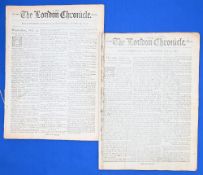 FRENCH REVOLUTION – EXECUTION OF MARIE ANTOINETTE – LONDON CHRONICLE – Edition October 22 to 24th