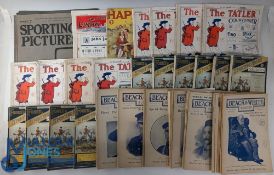 PERIOD HUNTING SPORTS & HISTORY MAGAZINES 1889-1960, The Tatler 1935-1937 x8 copies, black and white