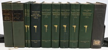 SMITHSONIAN INSTITUTE – ANNUAL REPORTS 1860S-1920S – much on the history, archaeology, language,