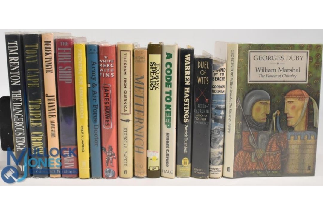 15X HARDBACK BOOKS to include Georges Duby 1986 William Marshal, Standby To Beach! 1944 Gordon