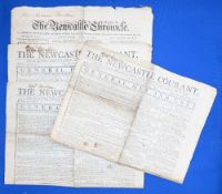 FRENCH REVOLUTION – DEATH OF MARAT NEWSPAPER (4) – Edition of the Newcastle Courant for July 27th