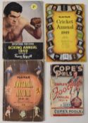 2x FOOTBALL ANNUALS: COPE’S 1935-36 has 128 pages; PLAYFAIR 1949-49, has 156 pages and some colour