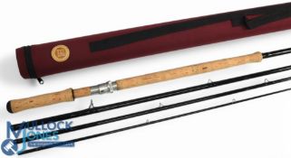 Hardy Alnwick GEM Mk II carbon salmon fly rod: 15ft 4pc line 10#, 262 handle with alloy down locking