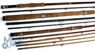 Golden Green quality rods, glass trout fly rod - 9ft 6