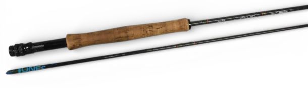Daiwa C96-9 carbon trout fly rod, 9ft 2pc line 6/7# alloy double uplocking reel seat, lined butt