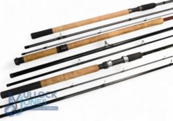 Maver Black Ice Competition 13' 3 piece carbon float rod, screw reel fitting, little used; a Leeda