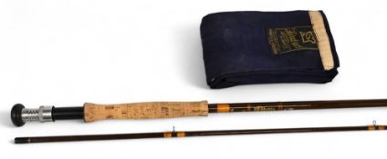 Hardy Alnwick fibalite trout fly rod, 9ft 2pc line 6# (tip 5