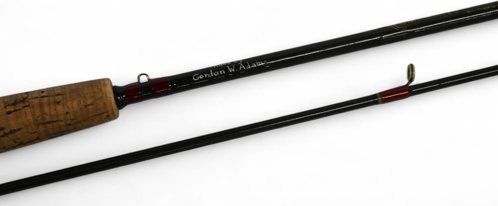 Loomis Composites Graphite GF906 carbon trout fly rod made by Gordon N Adams, 9ft 2pc line 6/7# - Image 3 of 3